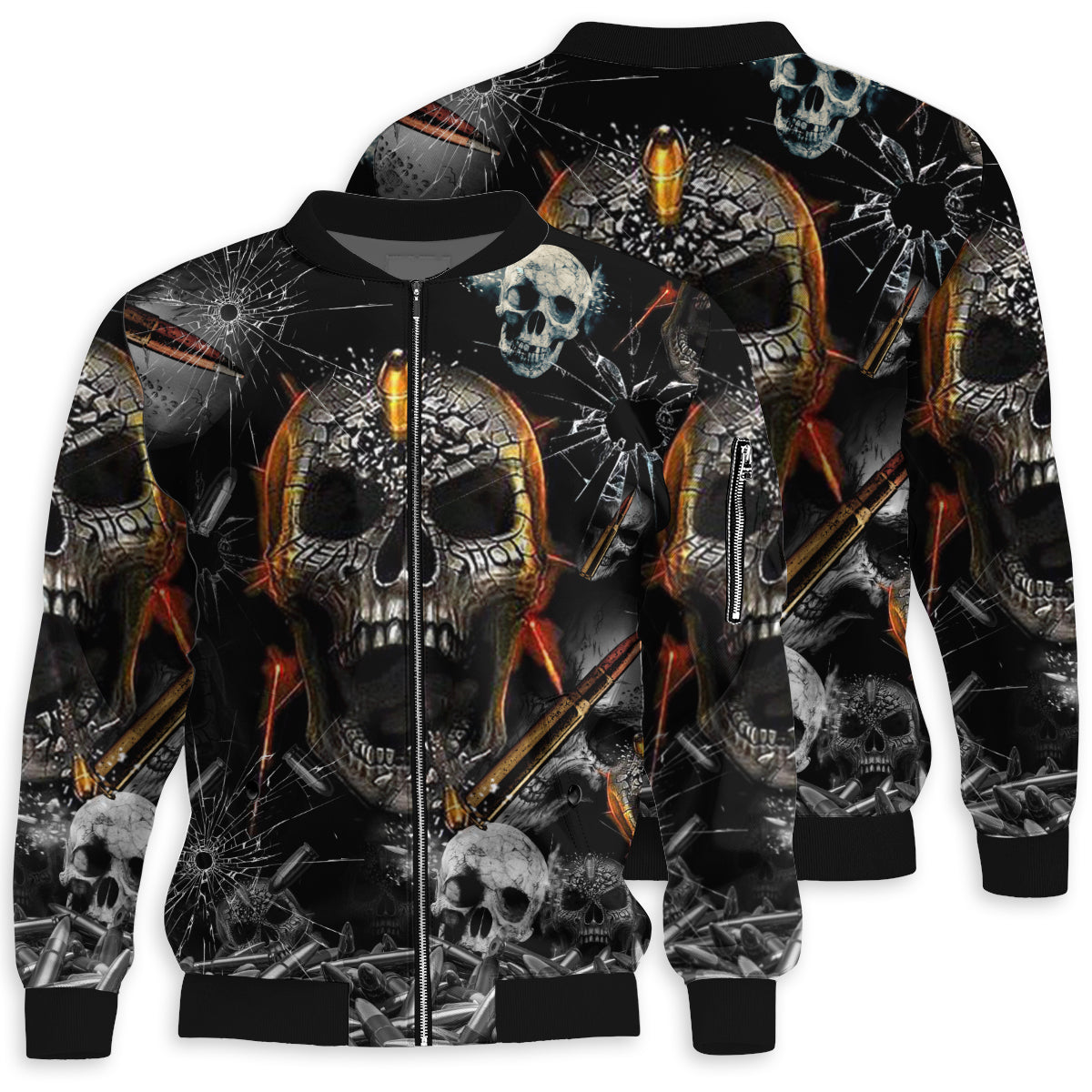S Skull Oh My Skull Cool - Bomber Jacket - Owls Matrix LTD