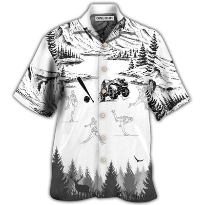 Hawaiian Shirt / Adults / S Baseball I Like Jeeps And Baseball - Hawaiian Shirt - Owls Matrix LTD