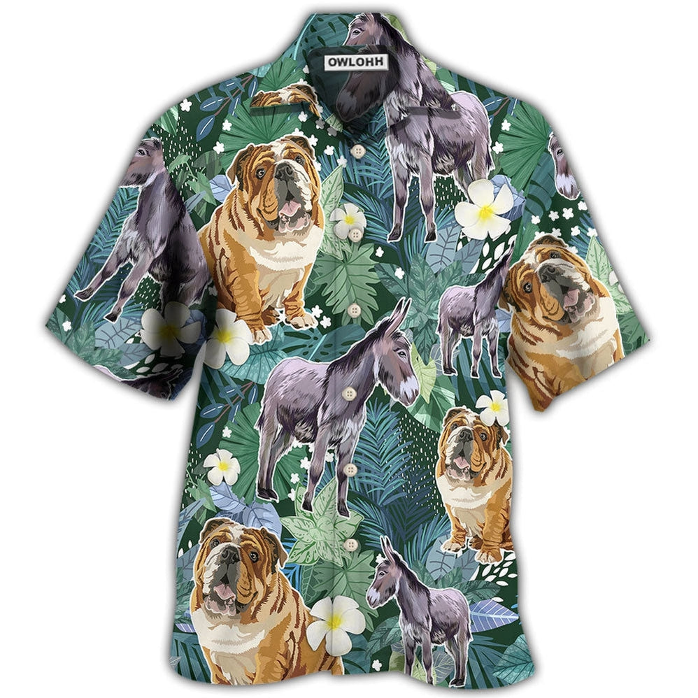Hawaiian Shirt / Adults / S Shar Pei Dog I Like Dogs And Donkeys - Hawaiian Shirt - Owls Matrix LTD