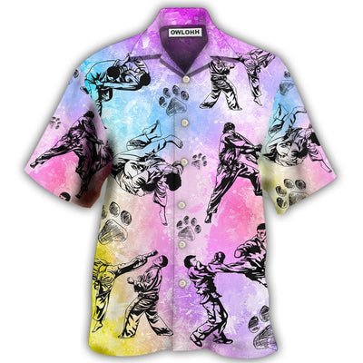 Hawaiian Shirt / Adults / S Karate And Dogs I Like - Hawaiian Shirt - Owls Matrix LTD