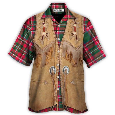Hawaiian Shirt / Adults / S Christmas Santa Vintage Western Jacket Fringe - Hawaiian Shirt - Owls Matrix LTD
