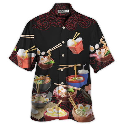Hawaiian Shirt / Adults / S Food Ramen Fast Food Delicious - Hawaiian Shirt - Owls Matrix LTD