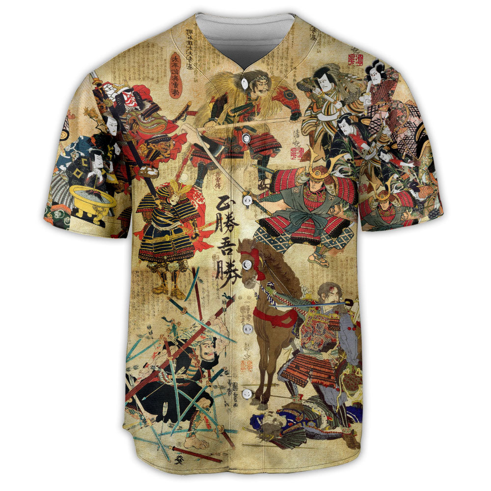 Samurai Perceive That Which Cannot Be Seen With The Eye - Baseball Jersey - Owls Matrix LTD