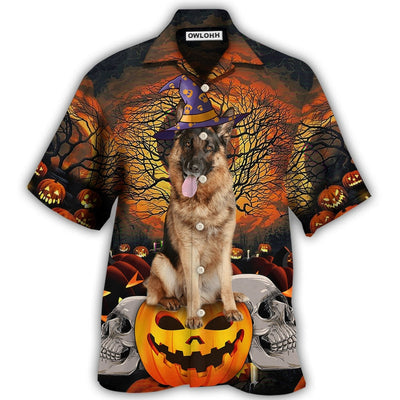 Hawaiian Shirt / Adults / S Halloween German Shepherd My Lovely Dog - Hawaiian Shirt - Owls Matrix LTD