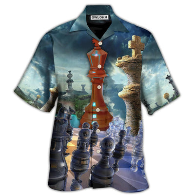 Hawaiian Shirt / Adults / S Chess Amazing Life Is A Chess Game Don't Waste A Move - Hawaiian Shirt - Owls Matrix LTD