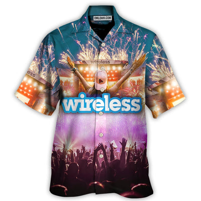 Music Event Wireless Festival - Hawaiian Shirt - Owls Matrix LTD