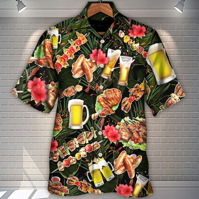 Barbecue Funny BBQ Stand Back Grandpa Is Grilling - Hawaiian Shirt