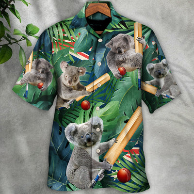 Cricket Koala Funny Lover Cricket And Koala - Hawaiian Shirt - Owls Matrix LTD