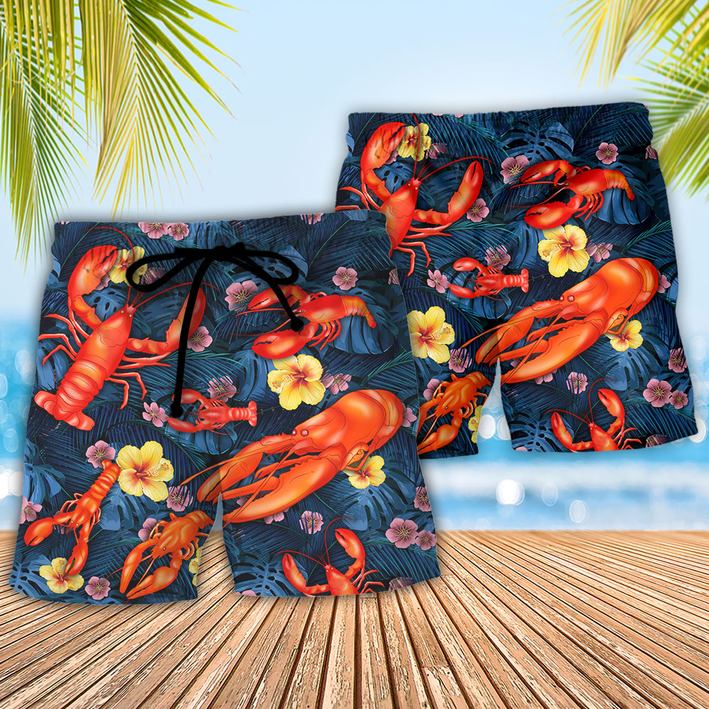 Lobster Take Me Home And Deep Me In Butter Tropical Vibe Amazing Style - Beach Short