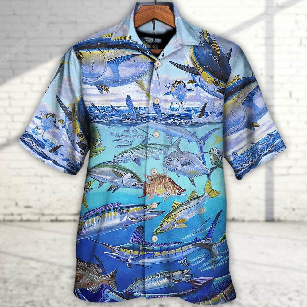 Fishing Undersea The Rodfather Tuna Fish - Hawaiian Shirt