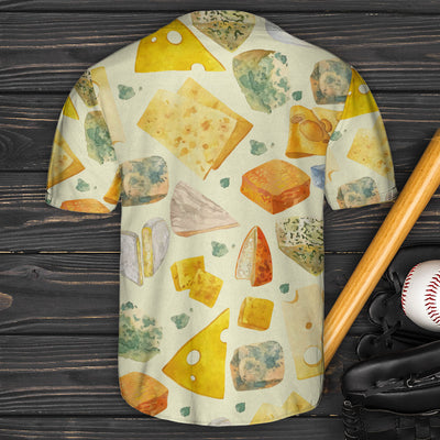 Food Cheese Art Lover - Baseball Jersey - Owls Matrix LTD