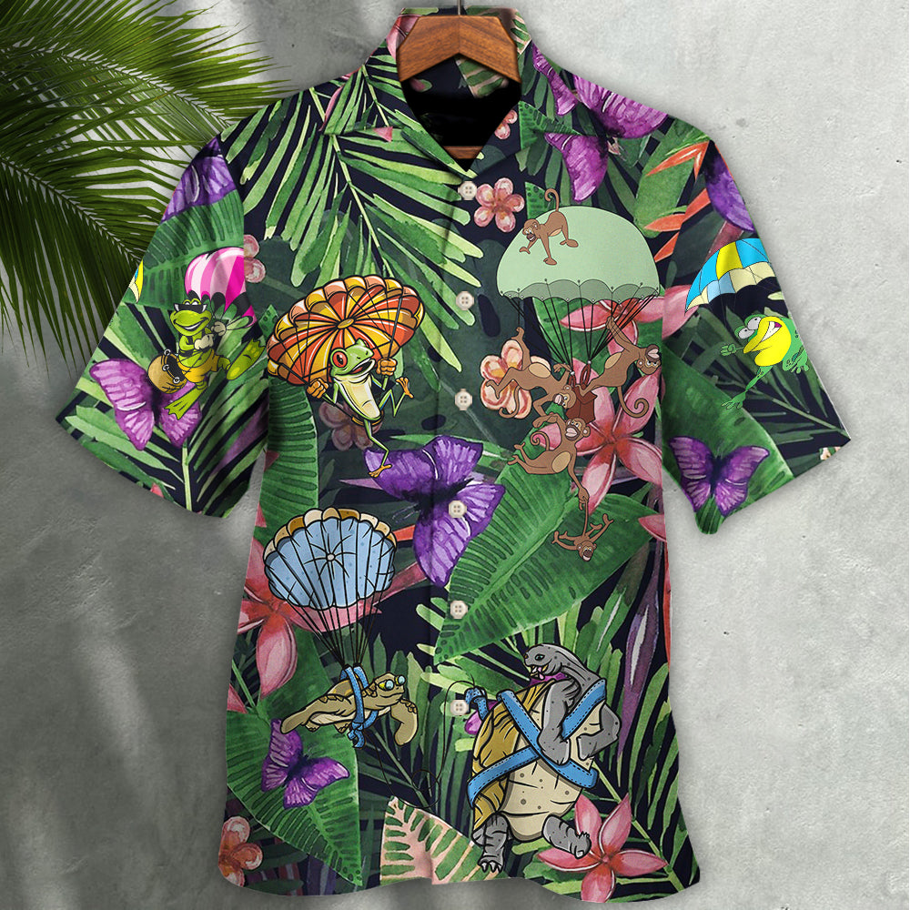 Parasailing Follow Your Dream Animal - Hawaiian Shirt