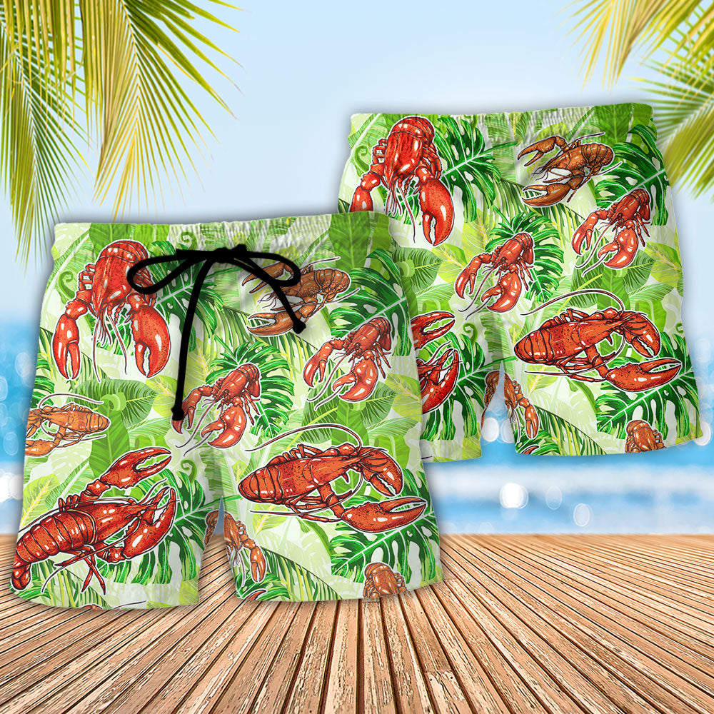 Lobster Be Yourself Although If You Can Be A Lobster Definitely Be A Lobster Tropical Vibe Amazing Style - Beach Short