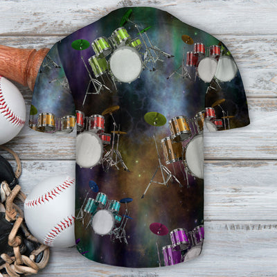 Drum Galaxy Amazing Drum Style - Baseball Jersey - Owls Matrix LTD