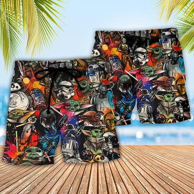 Starwars Highly Illogical Pattern - Beach Short