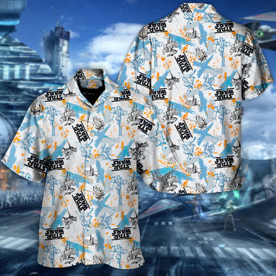 Starwars Yoda Fighters Pattern - Hawaiian Shirt