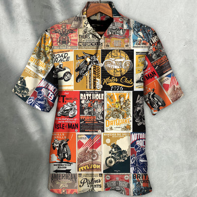 Motorcycle A Bike On The Road Is Worth Two In The Shed - Hawaiian Shirt - Owl Ohh - Owls Matrix LTD