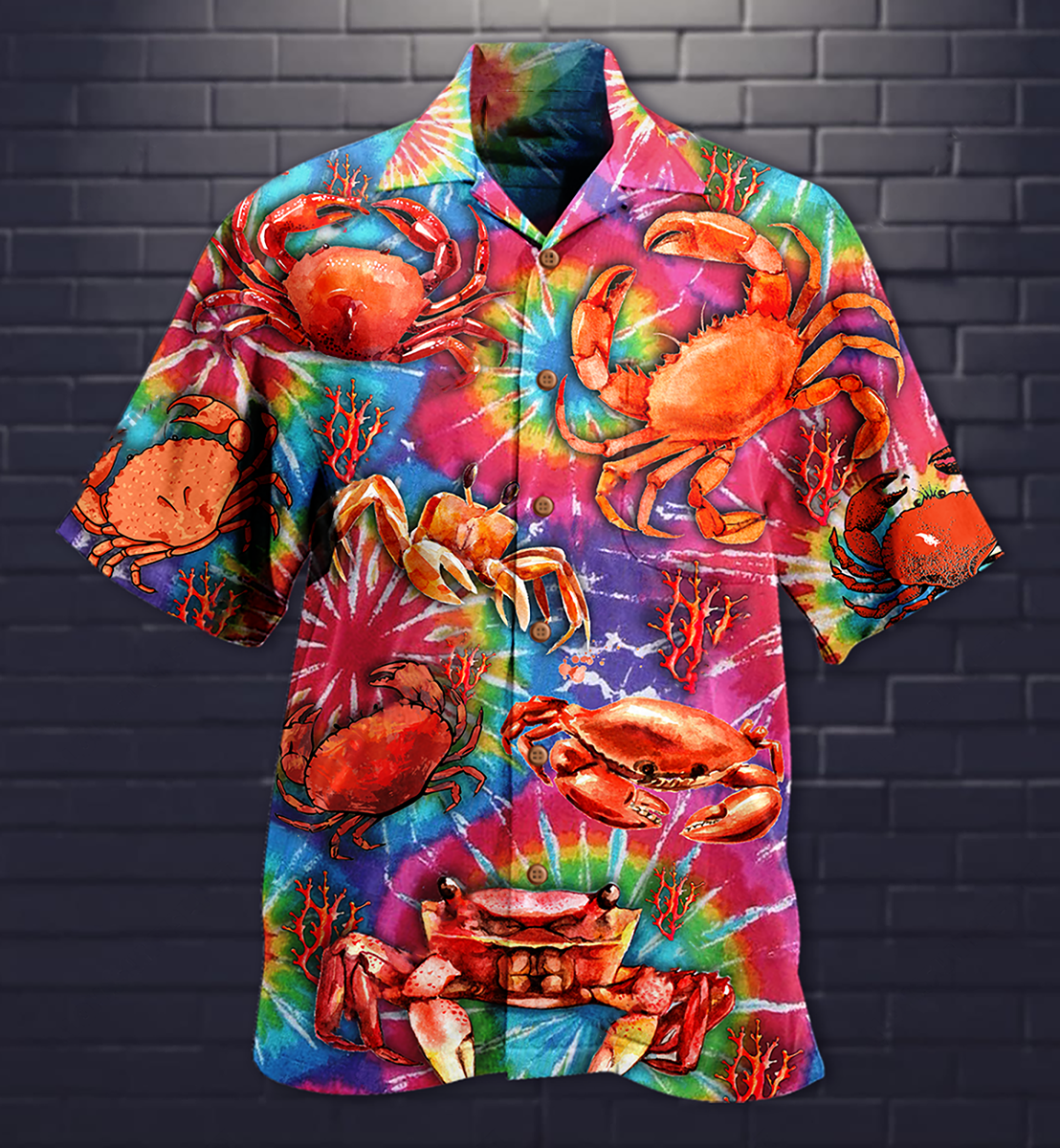 Crab Red Love It Forever - Hawaiian Shirt - Owls Matrix LTD