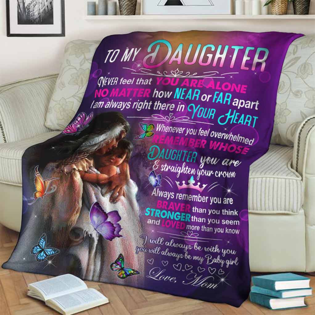 Native American To My Daughter Mother's Day Purple Style - Flannel Blanket - Owls Matrix LTD