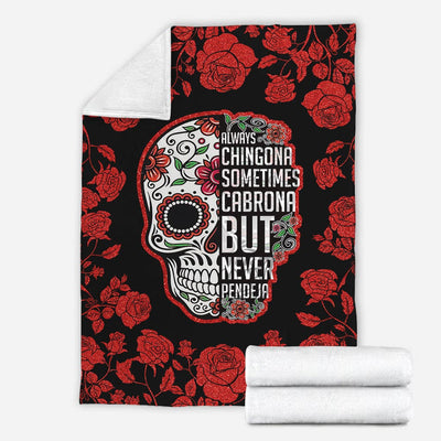 Rose Always Chingona Lover - Flannel Blanket - Owls Matrix LTD