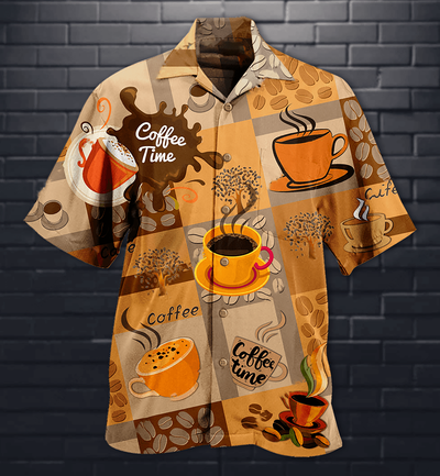 Coffee Time - Hawaiian Shirt - Owls Matrix LTD