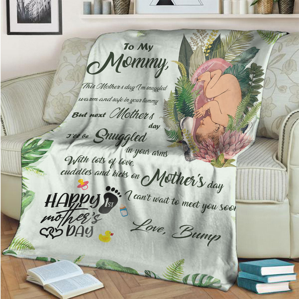 Family Beautiful Mummy To Be Mother's Day Mother Personalized - Flannel Blanket - Owls Matrix LTD