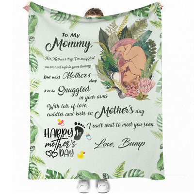 50" x 60" Family Beautiful Mummy To Be Mother's Day Mother Personalized - Flannel Blanket - Owls Matrix LTD