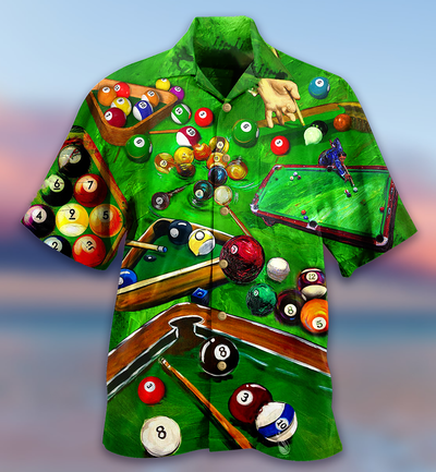 Billiard Enthuse Green Style - Hawaiian Shirt - Owls Matrix LTD