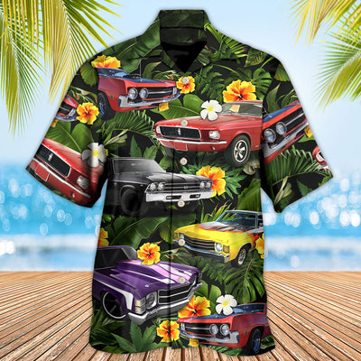 Muscle Car Tropical Vibe - Hawaiian Shirt - Owls Matrix LTD