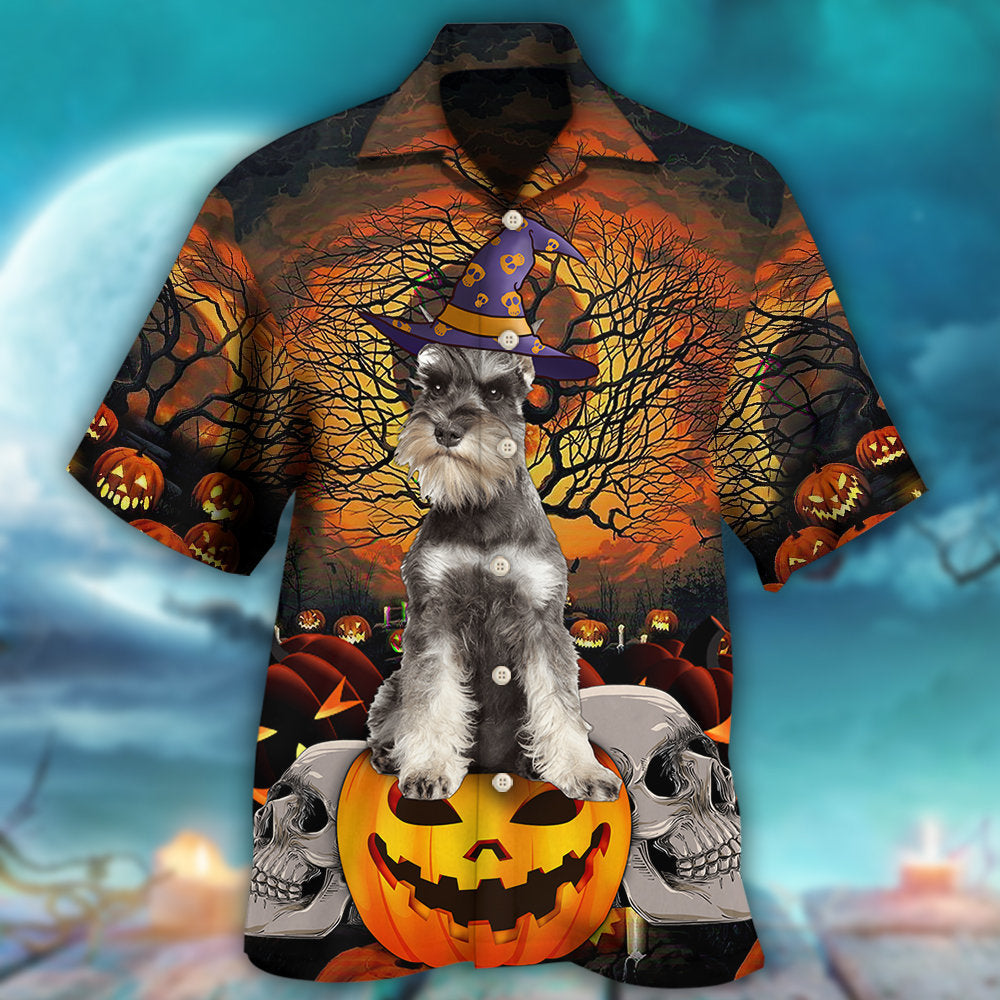 Halloween Schnauzer My Lovely Dog - Hawaiian Shirt - Owls Matrix LTD