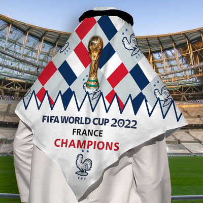 World Cup 2022 France Champions - Keffiyeh - Owls Matrix LTD