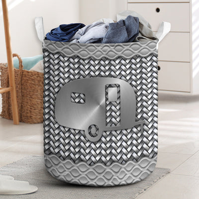 Camping Van Metal Style – Laundry Basket - Owls Matrix LTD