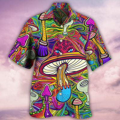 Hippie Mushroom Hypnotizing - Hawaiian Shirt - Owls Matrix LTD