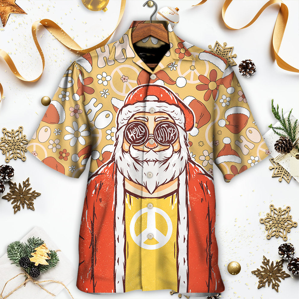 Christmas Santa Cutie Hippie Groovy - Hawaiian Shirt - Owls Matrix LTD