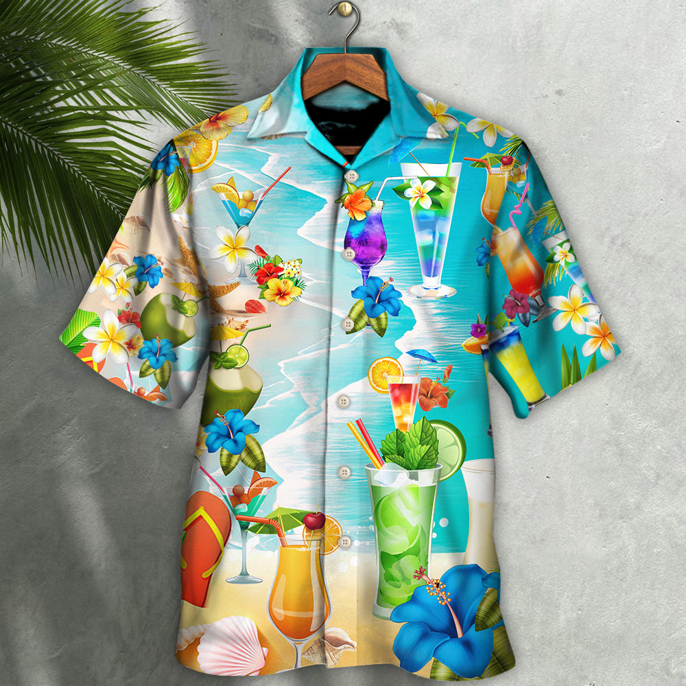 Cocktail Drink Cocktails And Say Aloha - Hawaiian Shirt - Owls Matrix LTD