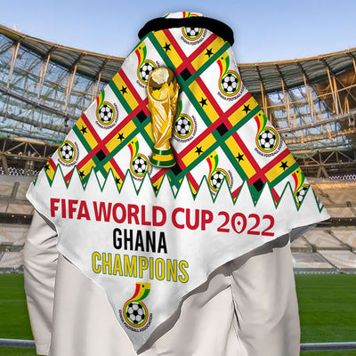 World Cup 2022 Ghana Champions - Keffiyeh - Owls Matrix LTD