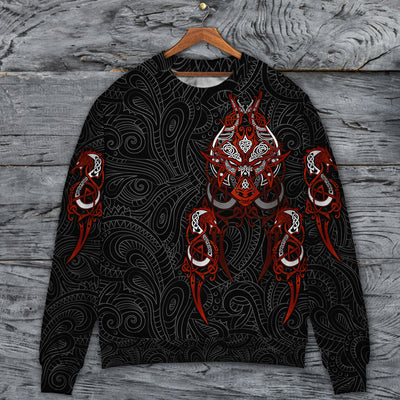 Viking Victory Life Style Cool Pattern - Sweater - Ugly Christmas Sweater - Owls Matrix LTD