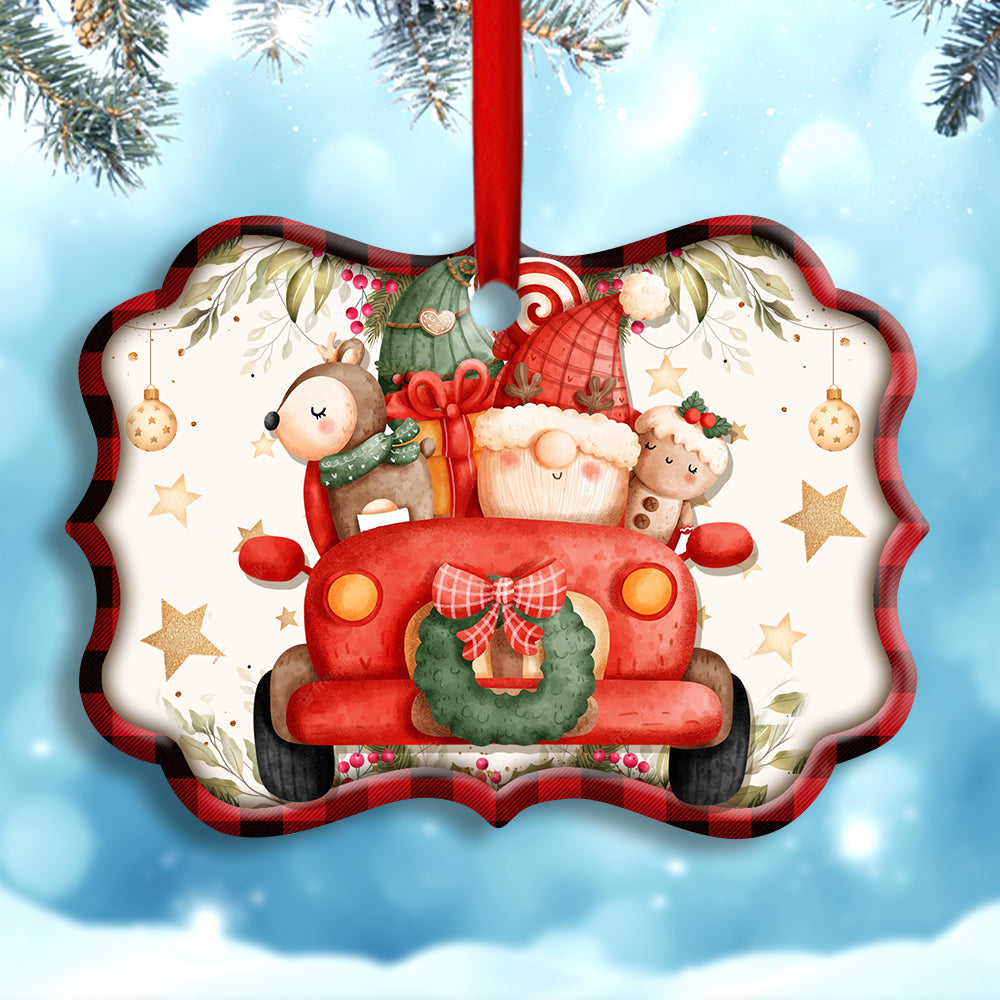 Christmas Merry Christmas Magic Of Christmas - Horizonal Ornament - Owls Matrix LTD