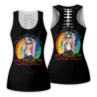 Hippie Girl Color Peaceful - Tank Top Hollow - Owls Matrix LTD