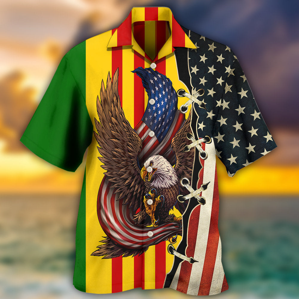 Veteran Vietnam Veteran Eagle Proud - Hawaiian Shirt - Owls Matrix LTD