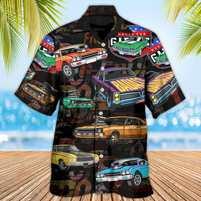 Muscle Car Racing Speed Road - Hawaiian Shirt - Owls Matrix LTD
