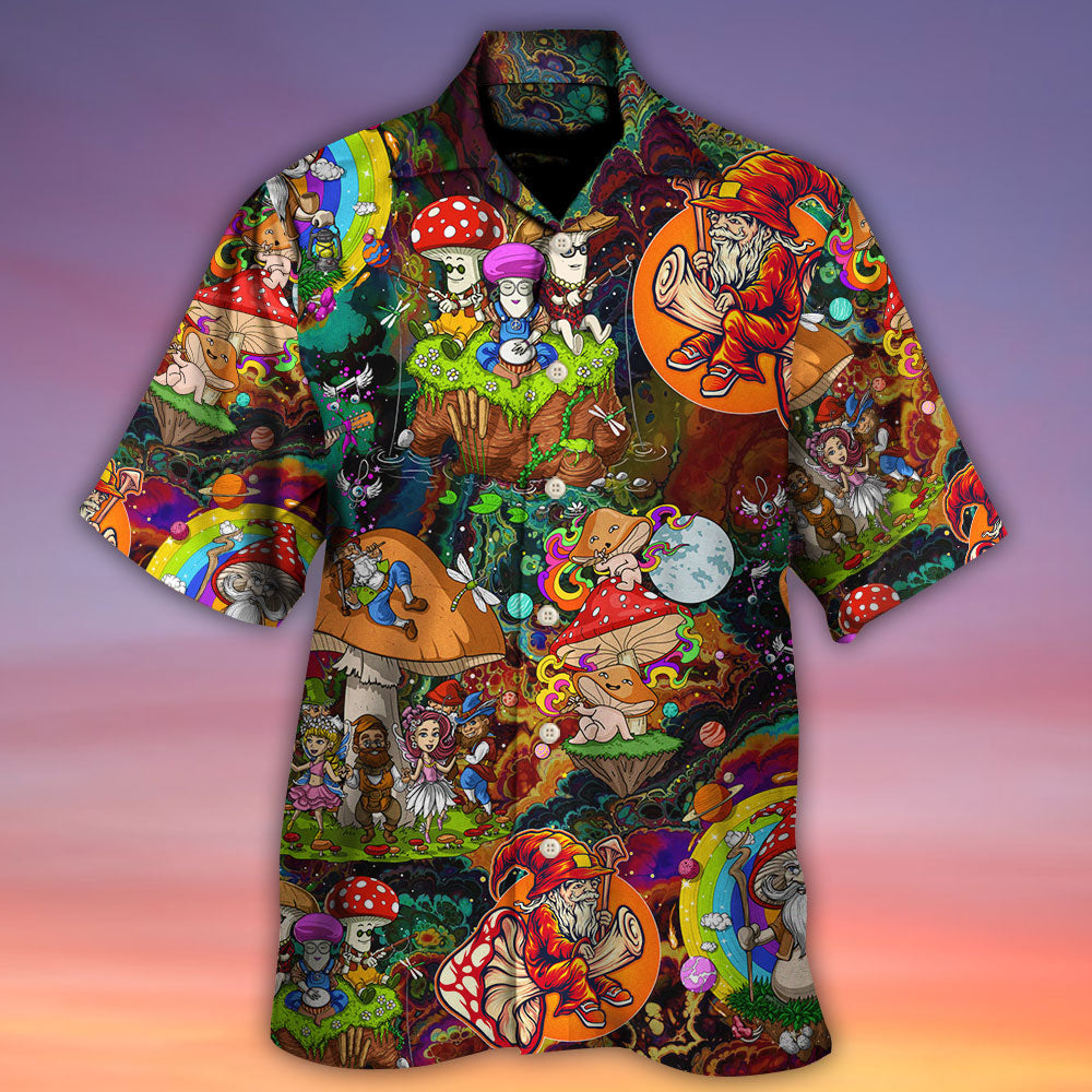 Hippie Mushroom Trippy Colorful Lover - Hawaiian Shirt - Owls Matrix LTD