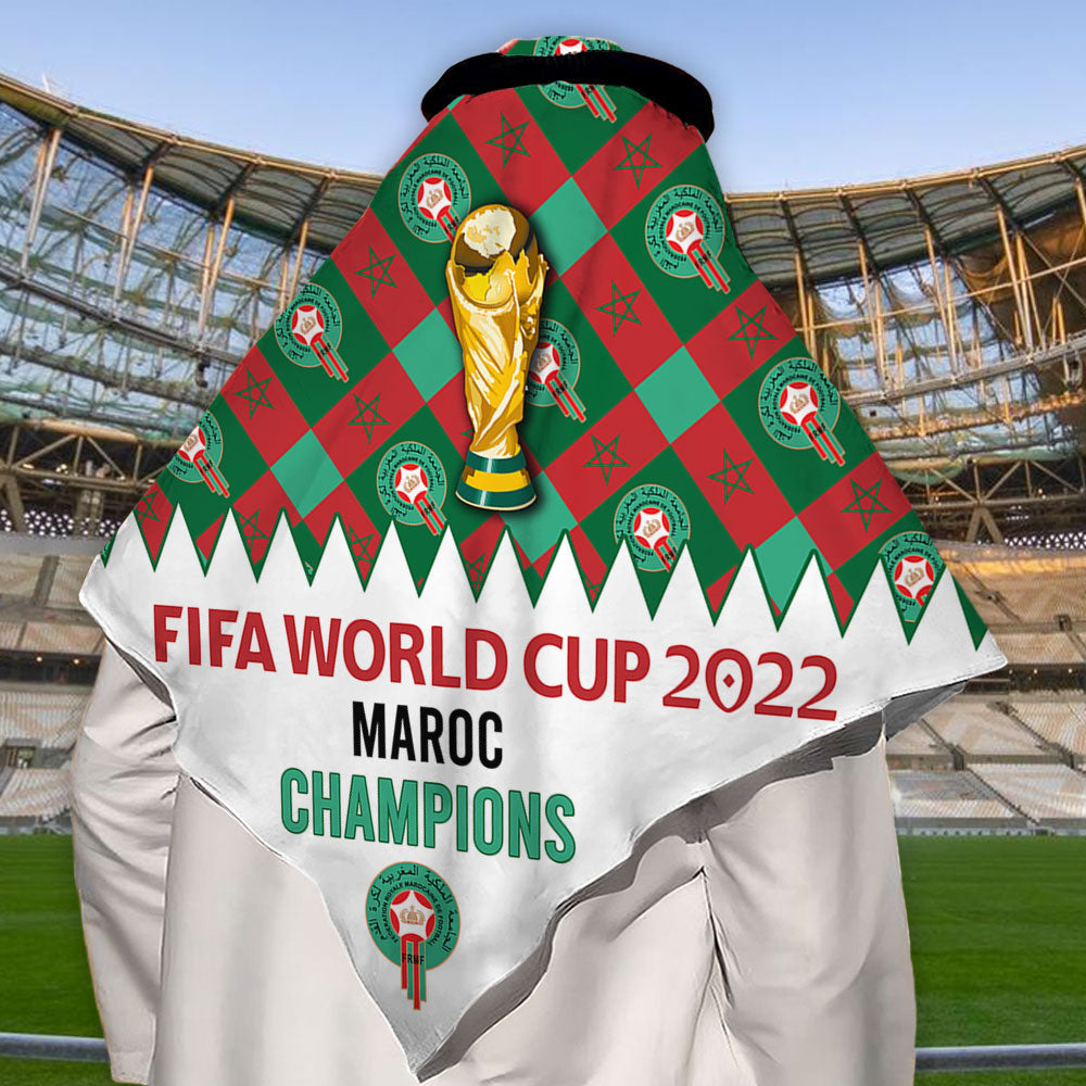 World Cup 2022 Maroc Champions - Keffiyeh - Owls Matrix LTD