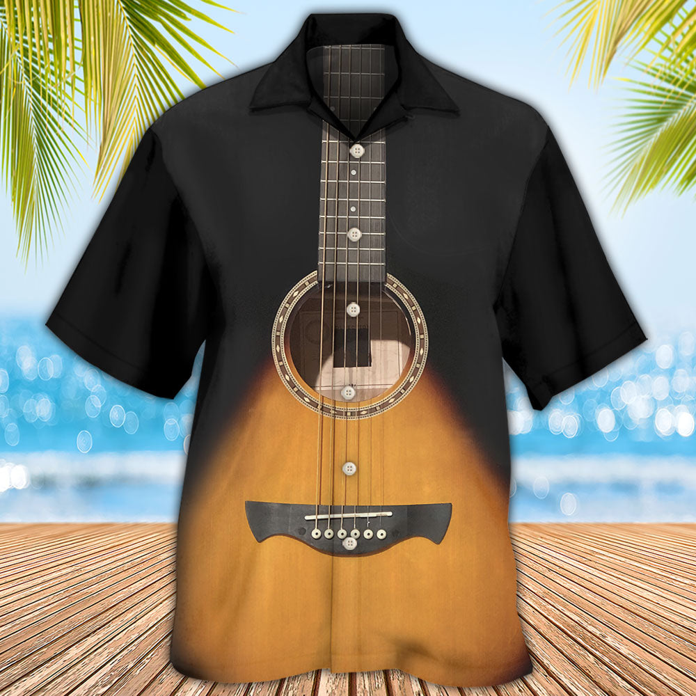 Guitar Wood Music Lover - Hawaiian Shirt - Owls Matrix LTD