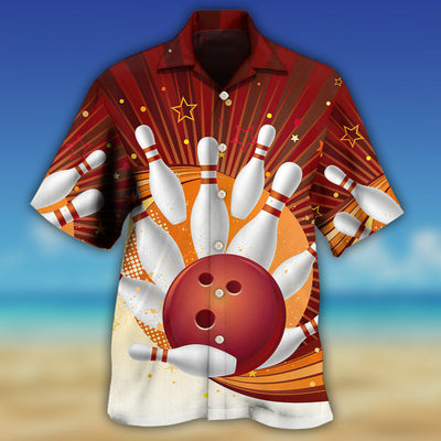 Bowling Strike Amazing Game Retro Style - Hawaiian Shirt - Owls Matrix LTD