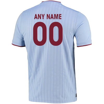 Custom Wine Red And Baby Blue - Soccer Uniform Jersey