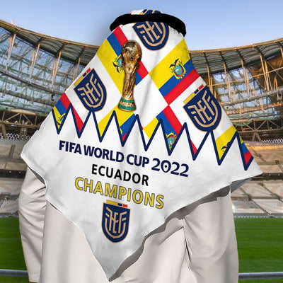 World Cup 2022 Ecuador Champions - Keffiyeh - Owls Matrix LTD
