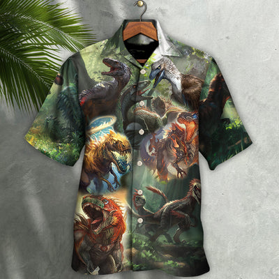 Dinosaur I Am Roar In The Jungle - Hawaiian Shirt - Owls Matrix LTD