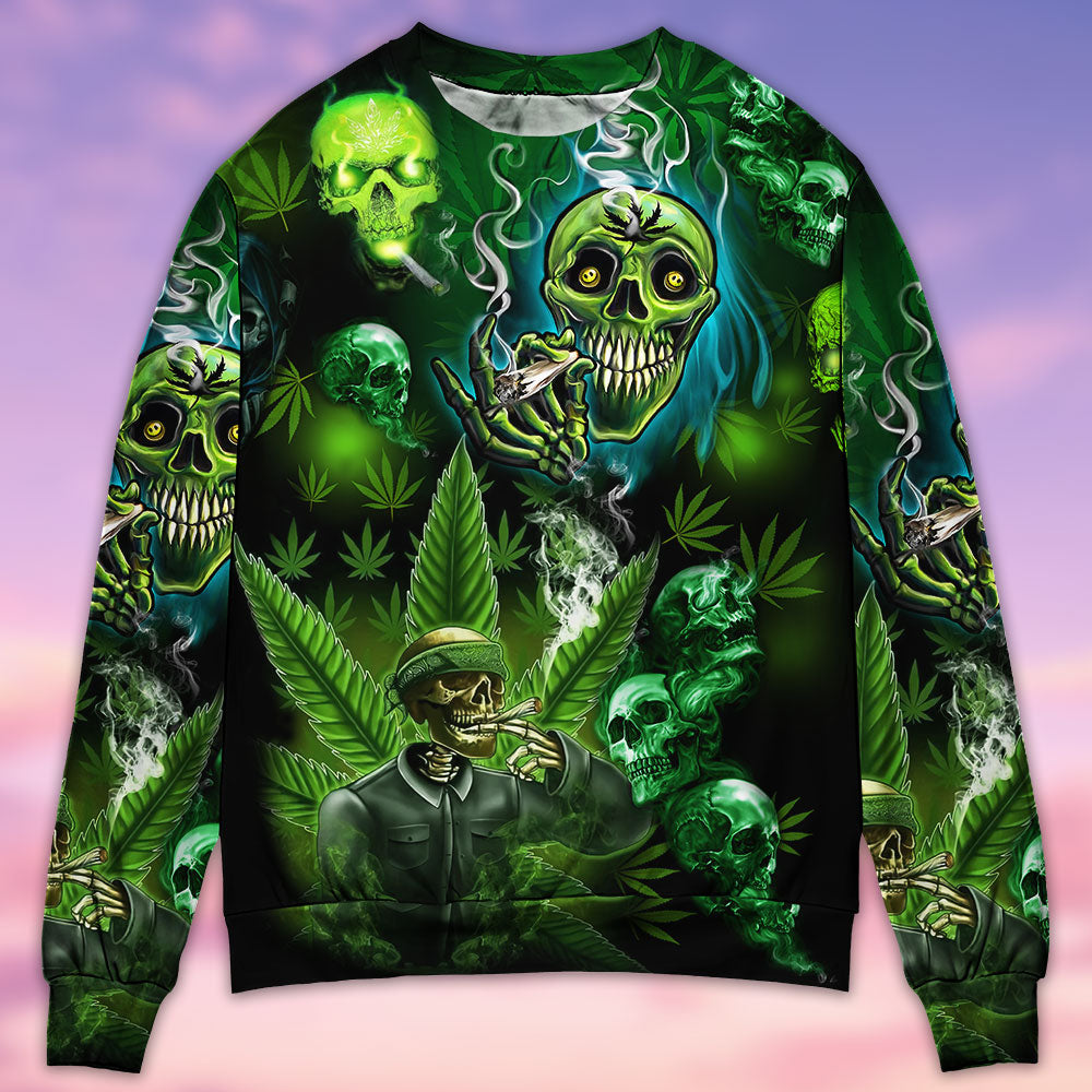 Skull So High Amazing Style - Sweater - Ugly Christmas Sweaters - Owls Matrix LTD
