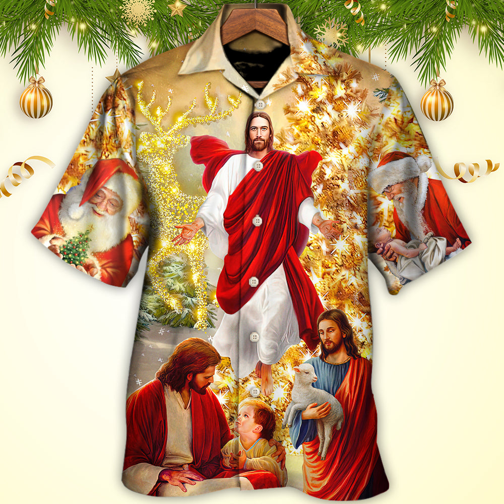 Christmas Jesus Is The Magic Of Christmas - Hawaiian Shirt - Owls Matrix LTD